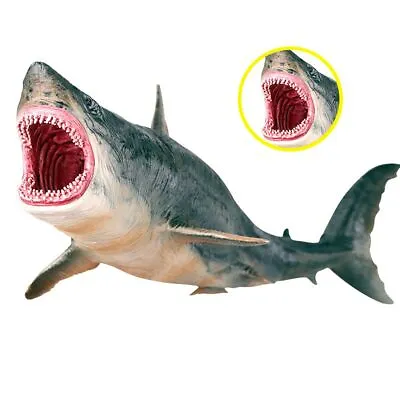 £8.99 • Buy Megalodon Figure Ancient Shark Wild Animal PVC Model Toy Collector Decor Gift