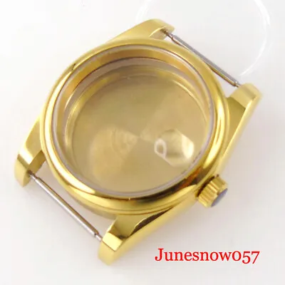 36MM/39MM Fit NH35 NH36 ETA2824 MIYOTA DG Yellow/Rose Gold PVD Men's Watch Case • £34.80