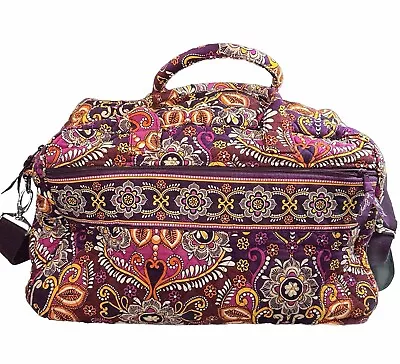 Vera Bradley Weekender Travel Bag Case Safari Sunset Retired Pattern EUC • $30