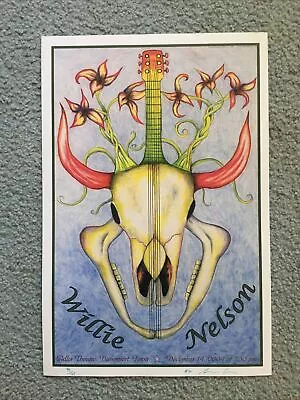 $19 • Buy Willie Nelson Original Concert Poster Adler Theatre Davenport Iowa 2004 S/#’d