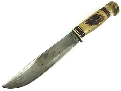 1911-1928 Marble's 6  IDEAL Knife Stag Handles & Pommel Half Hilt 9666-NXX • $1199.95