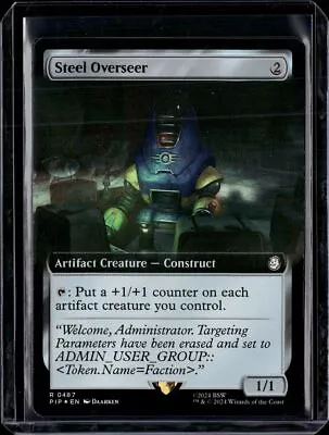 Steel Overseer - 487 - Foil - PIP - NM - MTG Magic The Gathering • $2.99