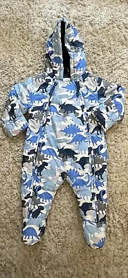 M&S Snow/pram Suit; 9-12 Months; Water Repellent & Fleece Lined; Excellent Cond • £13.99