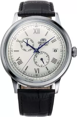 Men's Orient Bambino Version 8 Day-Date 24 Hour Automatic Watch RA-AK0701S10B • $194.98