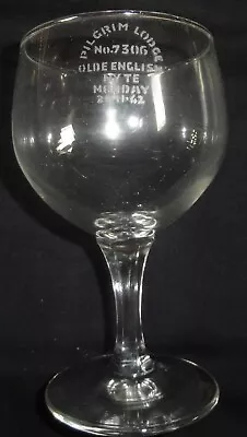 £4.56 • Buy Vintage Masonic Glass 