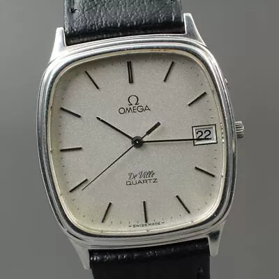 New Batt◆N MINT++◆ Vintage Omega DeVille Cal 1332 Date QZ Men's Watch From... • $587.57