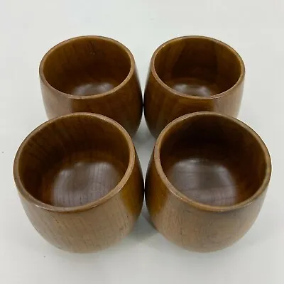 Viking Timber Wooden Wood Handmade Mug Cup Set Of 4 • $27.99