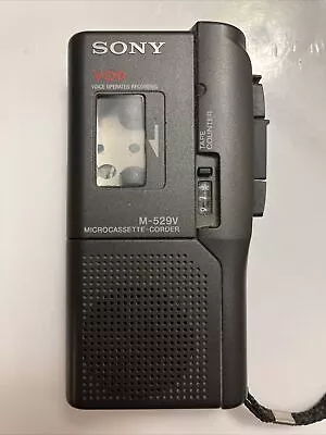 Sony M-529V Handheld Microcassette Recorder Black • $24.95