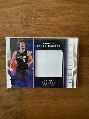 2023-2024 Origins Jaime Jaquez Jr. Rookie Jumbo Jerseys Miami Heat • $5