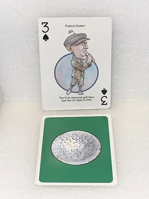 $2.24 • Buy Francis Ouimet Professional Golfer Caricature Vintage Poker Playing Card