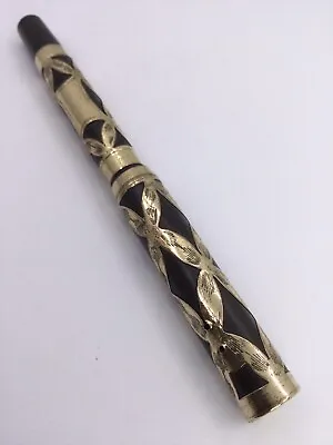 Morrisons Fountain Pen - Gold Filled Filigree Overlay (i1109)  • $100