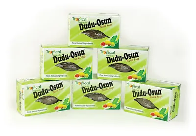 $17 • Buy Dudu-Osun Organic Unrefined Quality African Black Soap  (6 In A Pack)