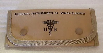 MILITARY Style Kit  Stainless Steel Instruments & Sutures 16pc Tan New  • $31.99