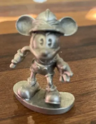 VINTAGE HUDSON PEWTER DISNEY MICKEY MOUSE TRADER MICKEY 1932 1 3/4” TALL Figure • $9.99