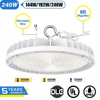 240 Watt UFO LED High Bay Light 3000K-5000K Commercial Warehouse Shop Light PLUG • $75.20