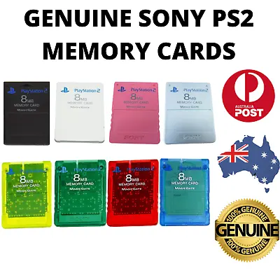 GENUINE Official Sony Playstation 2 PS2 Memory Card! AU Stock 🇦🇺 FREE POST!  • $14.90