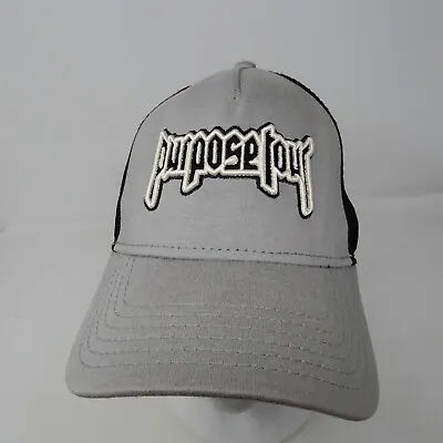 Justin Bieber Purpose Tour Grey Black Otto Trucker Strapback Cap Hat • $28.99