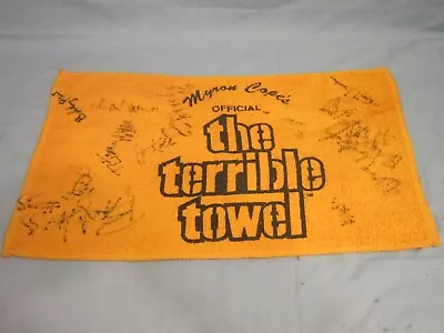 Rare Pittsburgh Steelers Myron Cope's The Terrible Towel NFL Autographed • $39.95