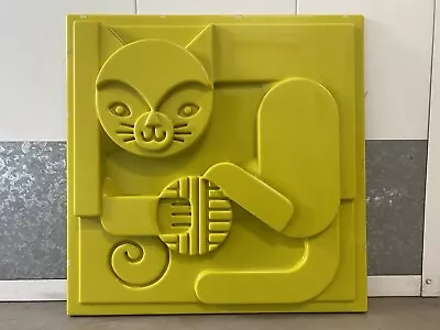🔥 RARE Old Vintage Modern Cubist CAT Geometric Vacuform Sculpture WYSOCKI 1970 • $2750