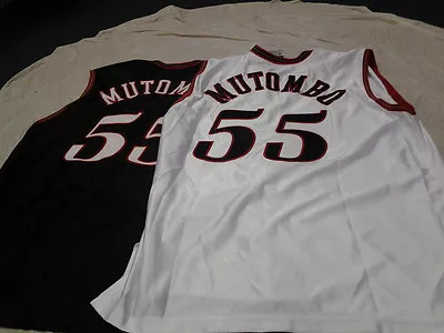 Philadelphia 76ers Dikembe Mutombo #55 Authentic Retro Champion Jersey Hof • $119.99