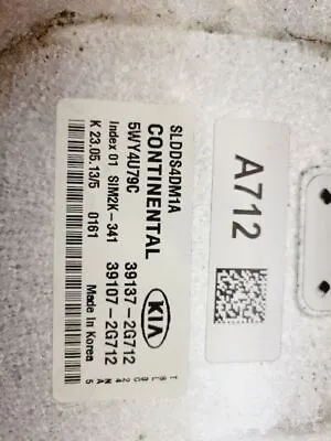 2013 Kia Sportage 2.4L Auto Trans Engine Computer ECU Module 39107-2G712 • $85.50