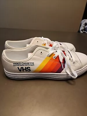 New T-120 VHS - Unisex Low-Top Canvas  Shoe Size 12 • $44.99