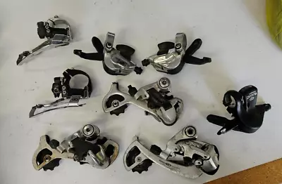 Lot Of Older Shimano XTLX 8/9 Speed Front And Rear Derailleurs And Shifter • $0.99