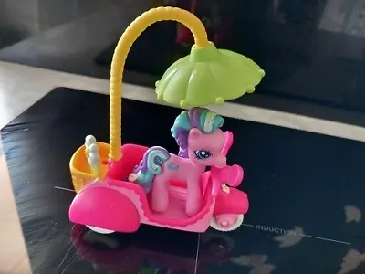 My Little Ponyville Scooter Sprite Withe Scooter Umbrella And Flower • £12