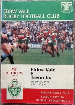 £0.99 • Buy 1996 EBBW VALE V TREORCHY Programme