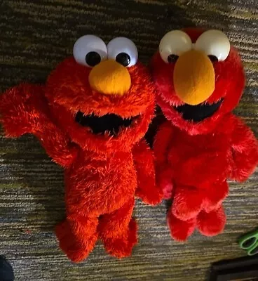 Lot Of Two Sesame Street Elmo Plush Toy Large By Applause Vintage &2016 Hasbro • $38.99