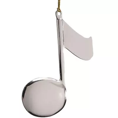 Silvertone Music Note Ornament • $26.83