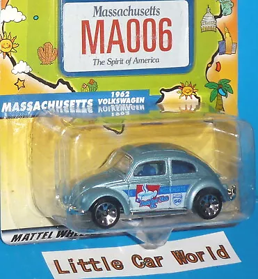 MATCHBOX Across America 50th Series 1962 VW Volkswagen Beetle Massachusetts 62 • $3.75