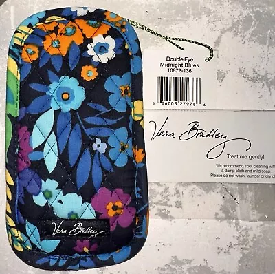 VERA BRADLEY Double Eye Case MIDNIGHT BLUES Soft Readers Case NWT #10872-136 • $35.95