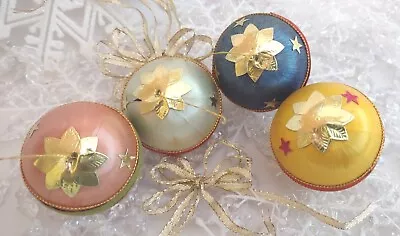 Vintage Satin Christmas Ornaments • $17.99