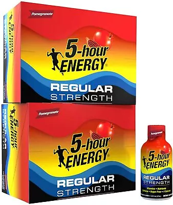 5 Hour Energy Shot Regular Strength Pomegranate 24/Count • $56.99
