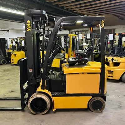 2016 Yale ERC050 5000lbs Used Forklift Quad Mast 276  Lift Sideshift 13634 Hours • $11950