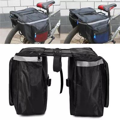 Waterproof Bike Bicycle Rear Rack Pannier Bags Seat Saddle Carry Bag Carrier AU • $15.19