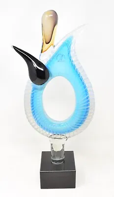 VIZ Glass Studios Hand Blown Art Glass Abstract Angel Figure Sculpture 18” X 8” • $205