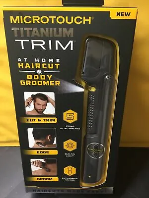 MICROTOUCH TITANIUM TRIM HOME HAIRCUT BODY GROOMER Built In Light BRAND NEW • $19.99
