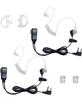 Two Way Radio Earpiece Walkie Talkie HeadsetTransparent Security Headphones • $12.99
