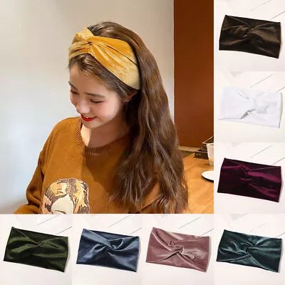 Fashion Women Lady Velvet Turban Twisted Knot Hair Band Twist Head Wrap Headband • $5.94