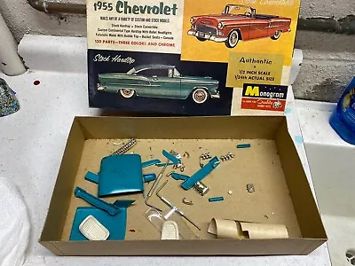 Monogram 1955 Chevy Convertible Parts Lot With Original Box 1/24 • $24.99