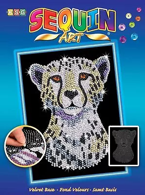 Sequin Art Blue Snow Cheetah Arts And Crafts Kits • $61.38