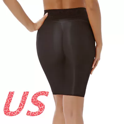 US Sexy Womens Lace Short Mini Skirt High Waist Shiny Sheer Tights Pencil Skirts • $7.94