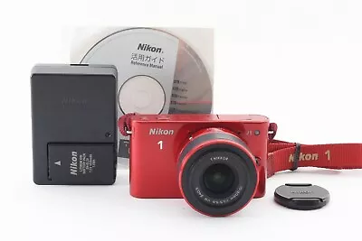 Nikon 1 J1 Red 10.1 MP Digital Camera VR 10-30mm Lens [Exc From Japan 8059 • $457.48