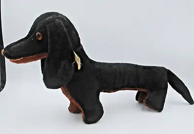 Vintage Stuffed Dachshund 20  Jingle Bell In Ear Designed By Character • $22