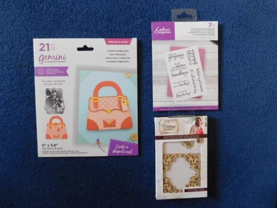 £19 • Buy Crafter's Companion Bag Die. Stamp & Wooden Frame