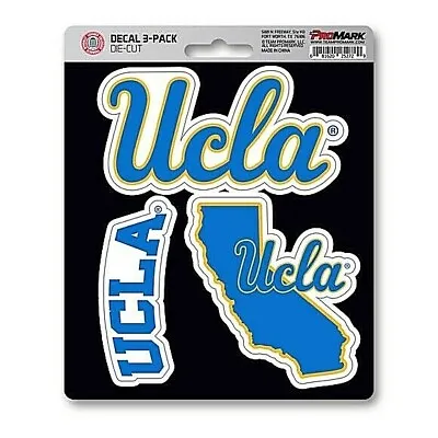 UCLA Bruins NCAA Die-Cut Decal Stickers / 3 Pack *Free Shipping • $5.97