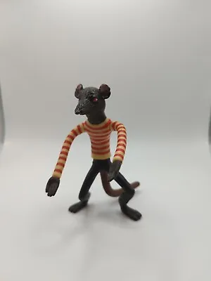 McDonald’s Fantastic Mr Fox Bendy Rat 2009 Toy Figure RARE Happy Meal Retired • £10.46