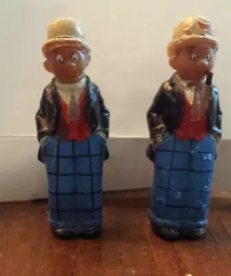 Lot Of 2 Vintage Moon Mullins Wax Figures - 3.5-inches Tall - Made In Germany • $20